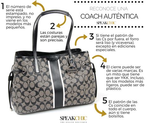 como saber si una mochila coach es original|Bolsos Coach auténticos vs falsificados .